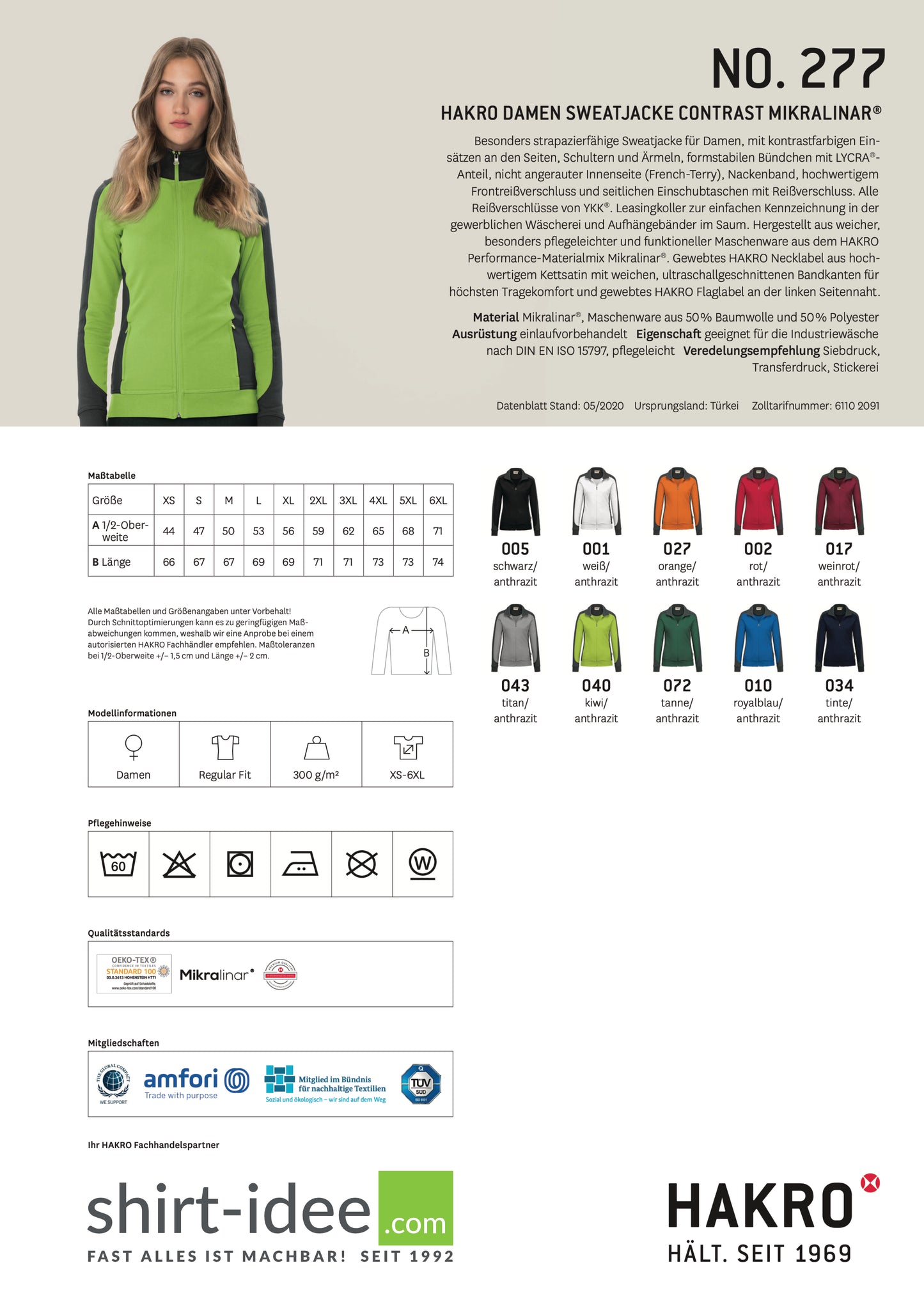 1.TSC - Sweatjacke Damen