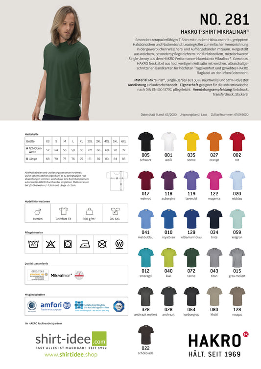 FFW Mallnow Micranlinar T-Shirt - unisex (bis 6XL) - shirtidee.shop