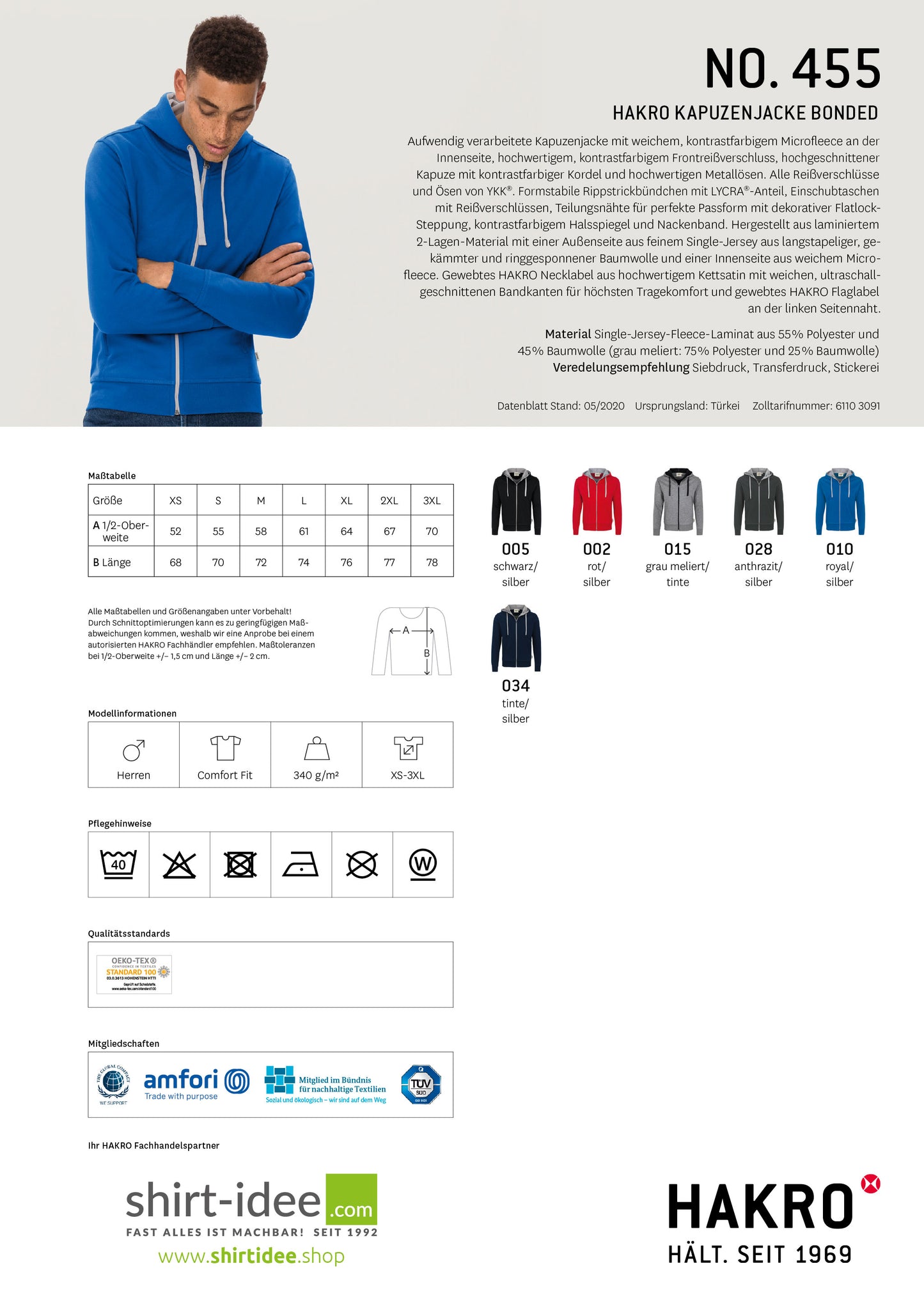 FSVEH - Herren-Kapuzenjacke BONDED