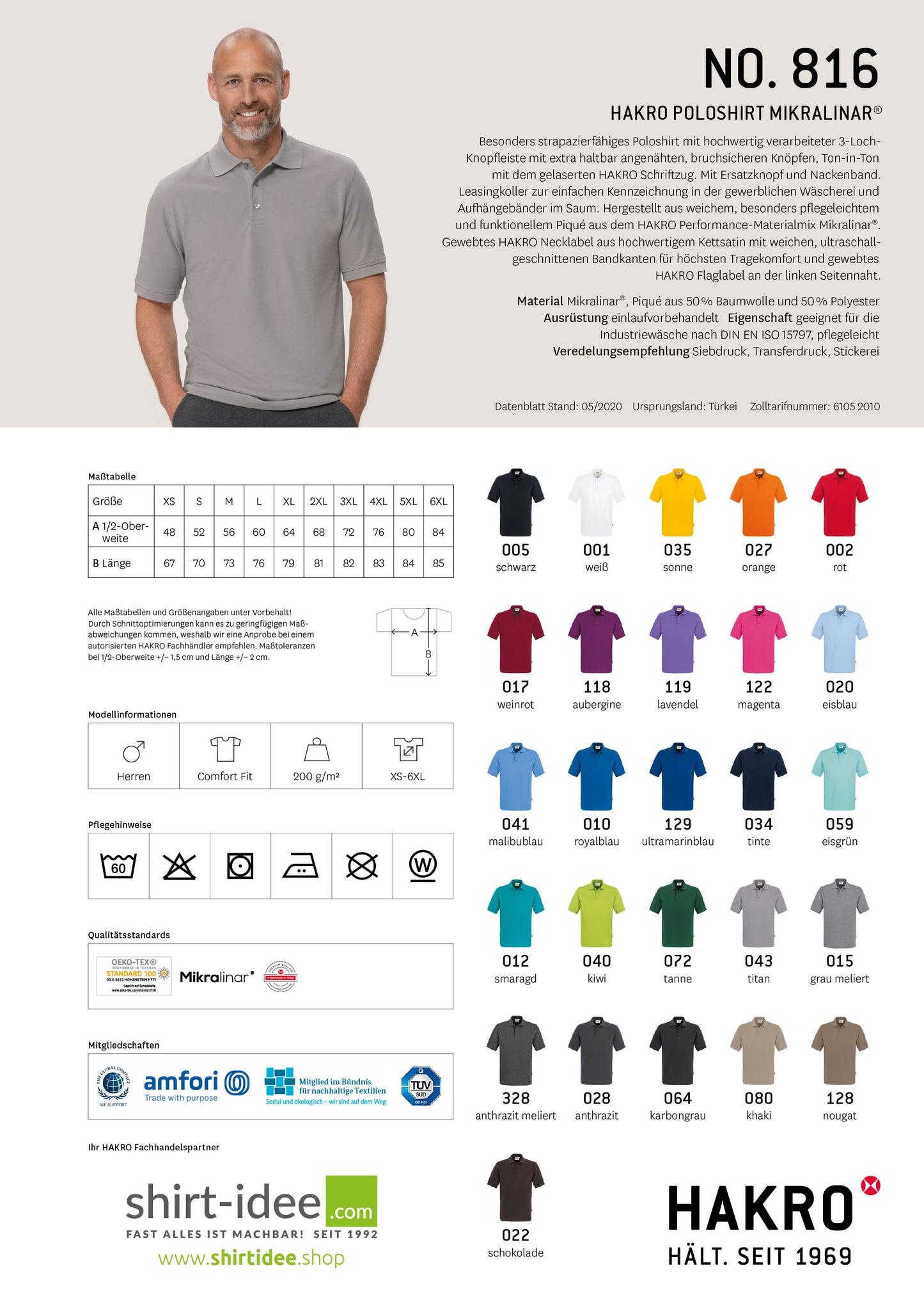 AW - Herren Polo-Shirt Performance