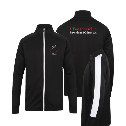 1. TSC FFO - Adults Knitted Tracksuit Top - schwarz/weiß - shirtidee.shop