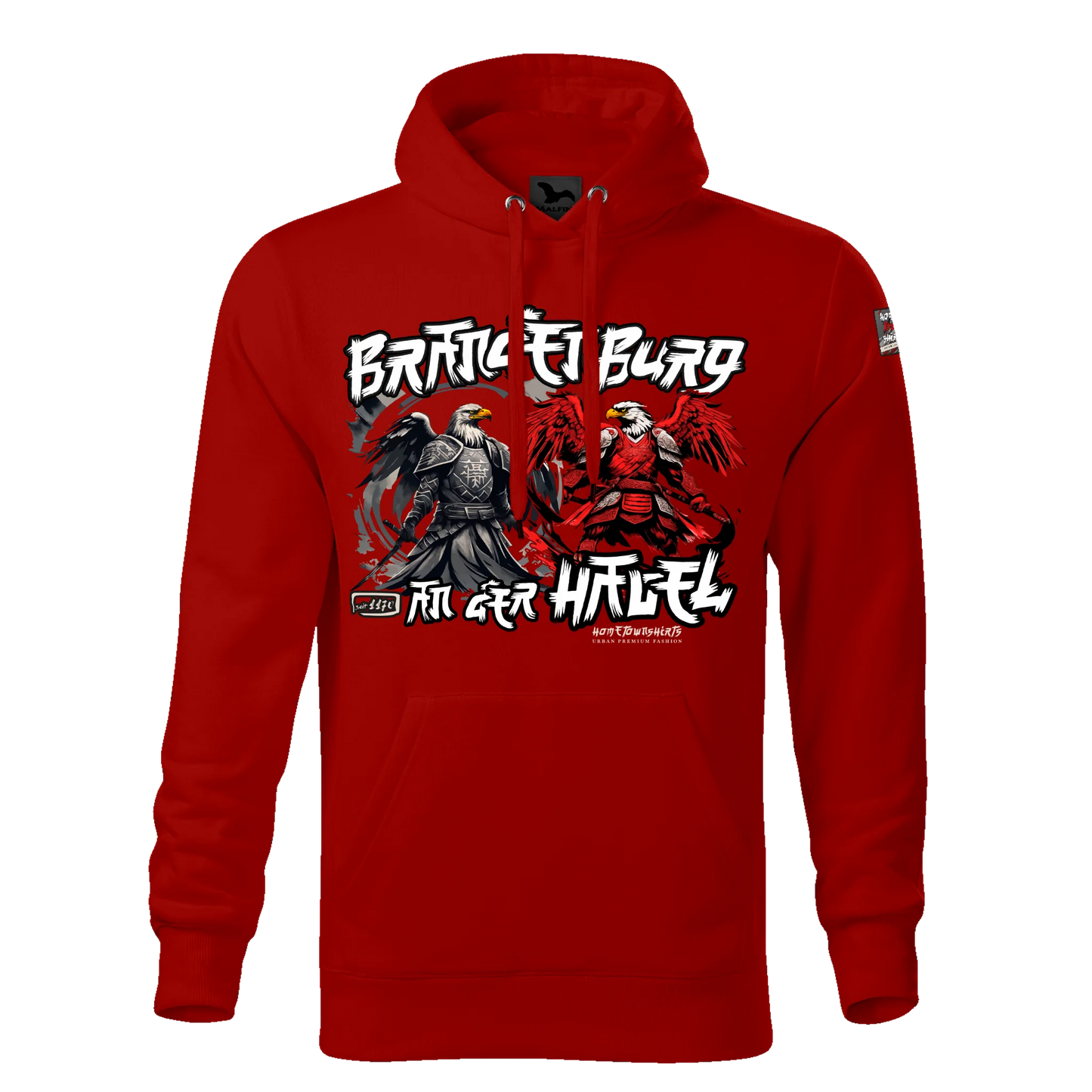 Brandenburg an der Havel - Herren Kapuzenpullover rot