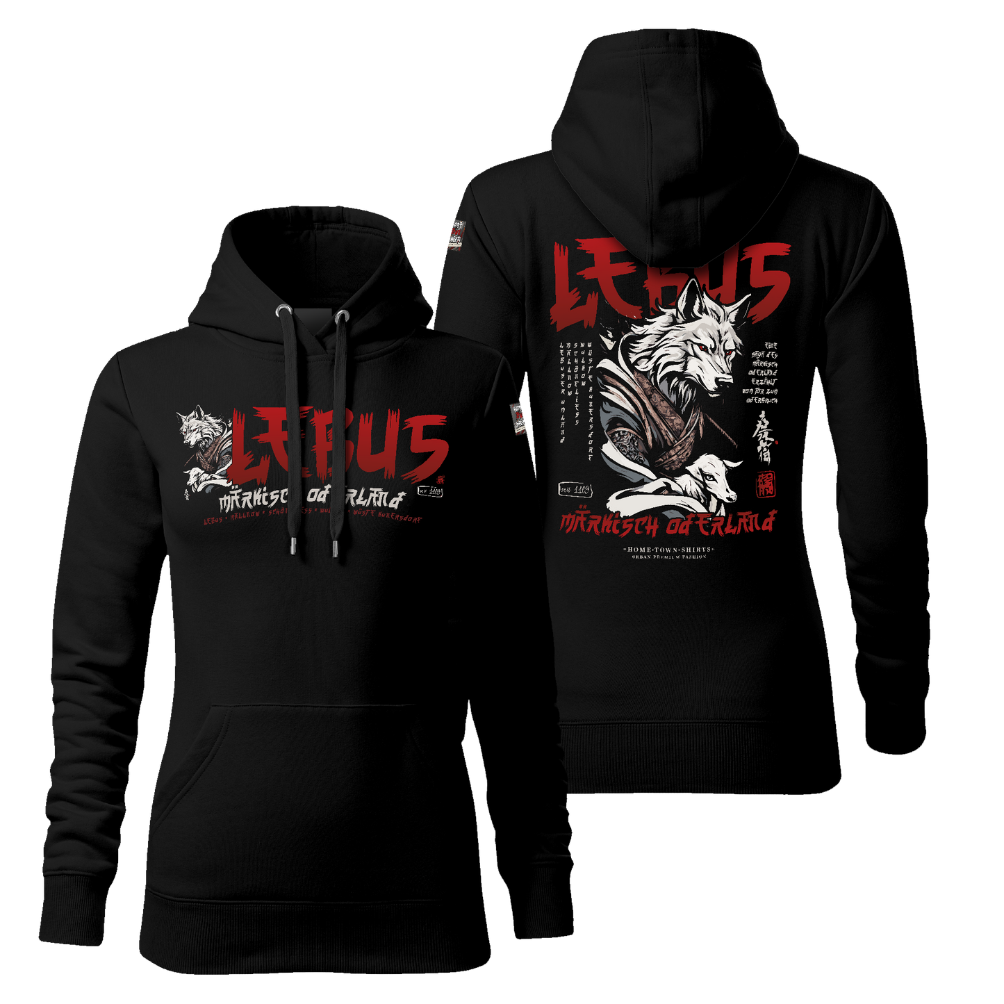Lebus - Samurai Edition - Damen Kapuzensweater - darkEdition