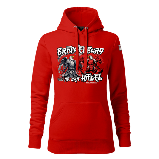 Brandenburg an der Havel - Damen Kapuzenpullover rot