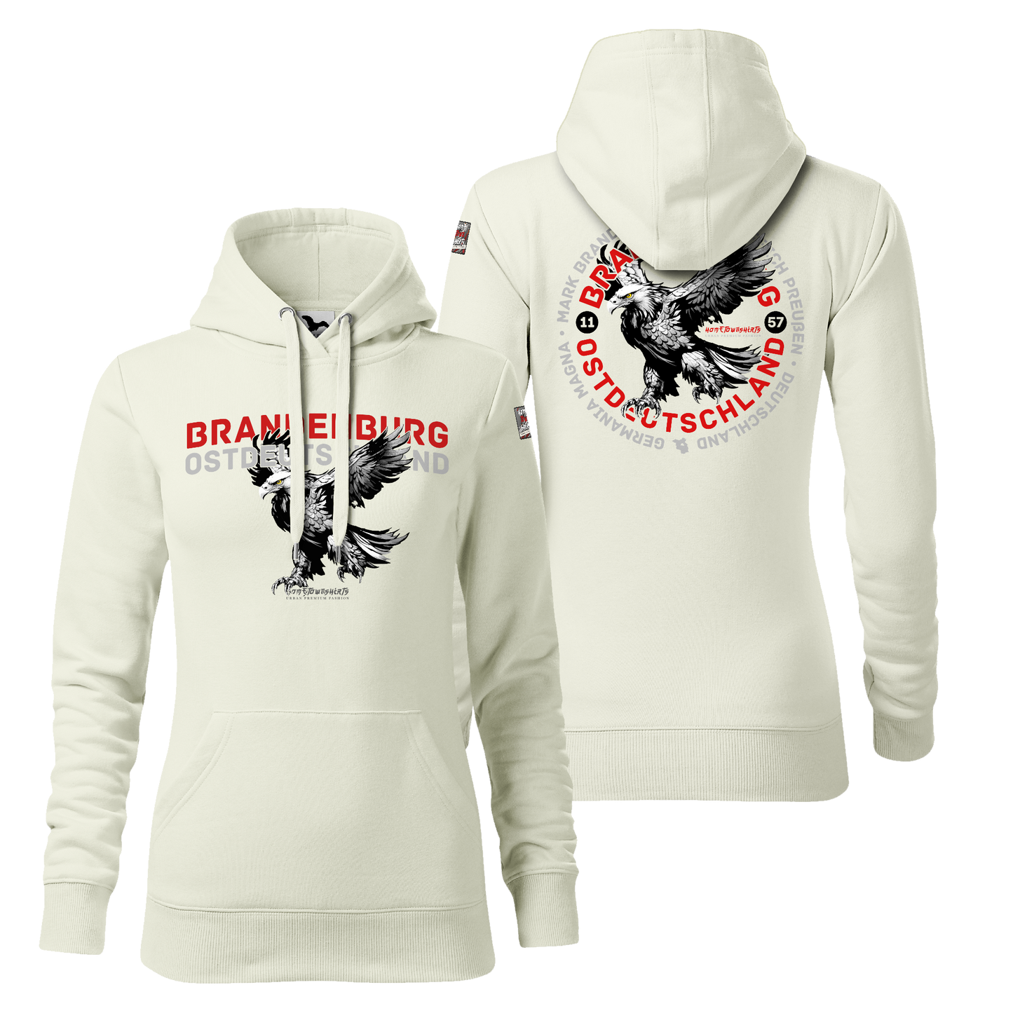 Brandenburg Ostdeutschland Damen Hoody Light Edition