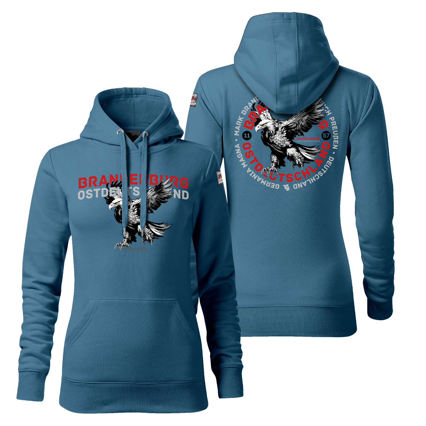 Brandenburg Ostdeutschland Damen Hoody Light Edition