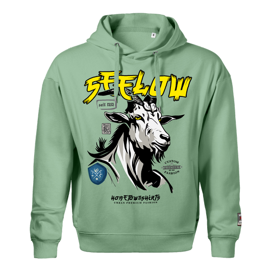 Seelow Ziegenbock Portrait - Herren Kapuzen Sweatshirt - shirtidee.shop