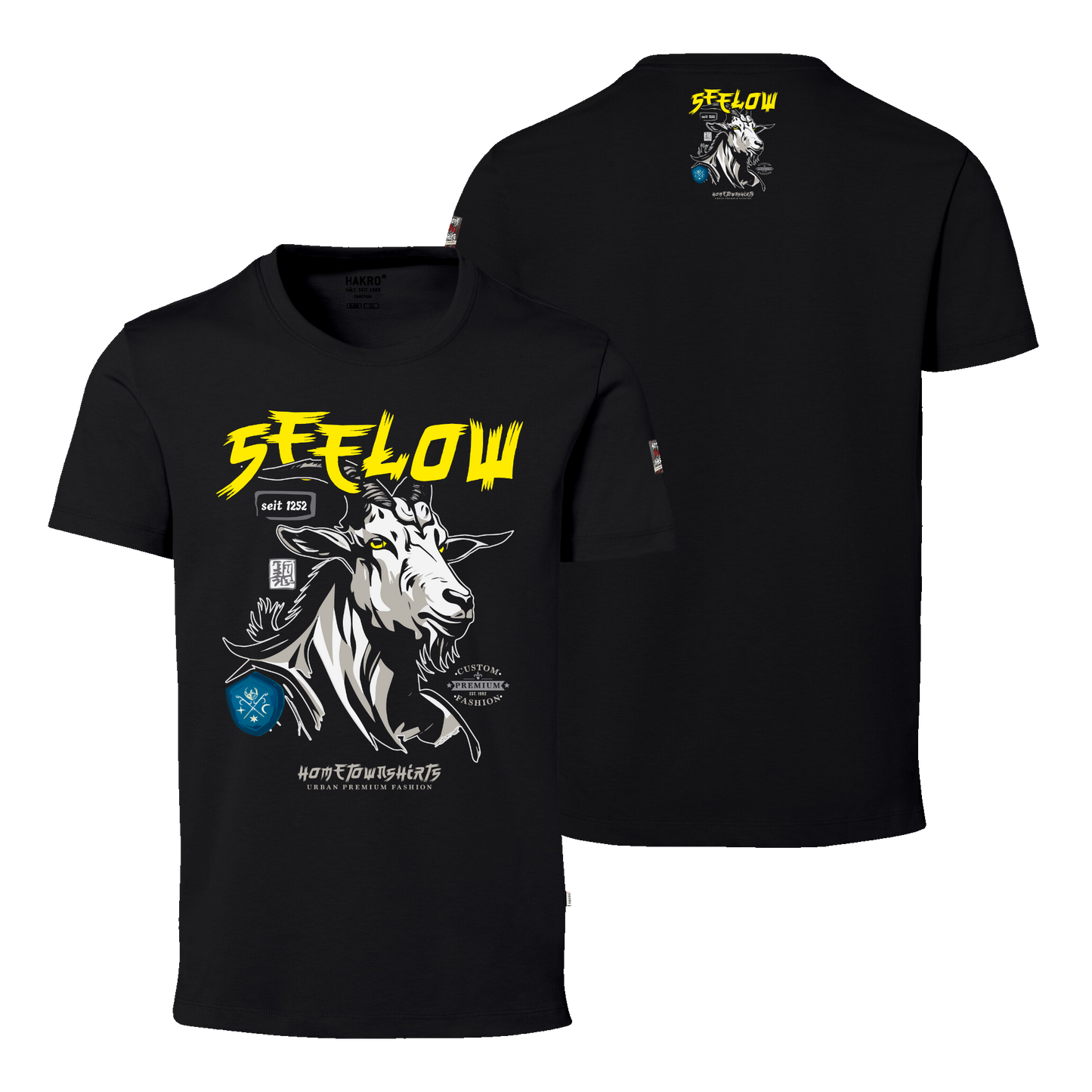 Seelow Ziegenbock Portrait - Cotton Tec Premium Shirt