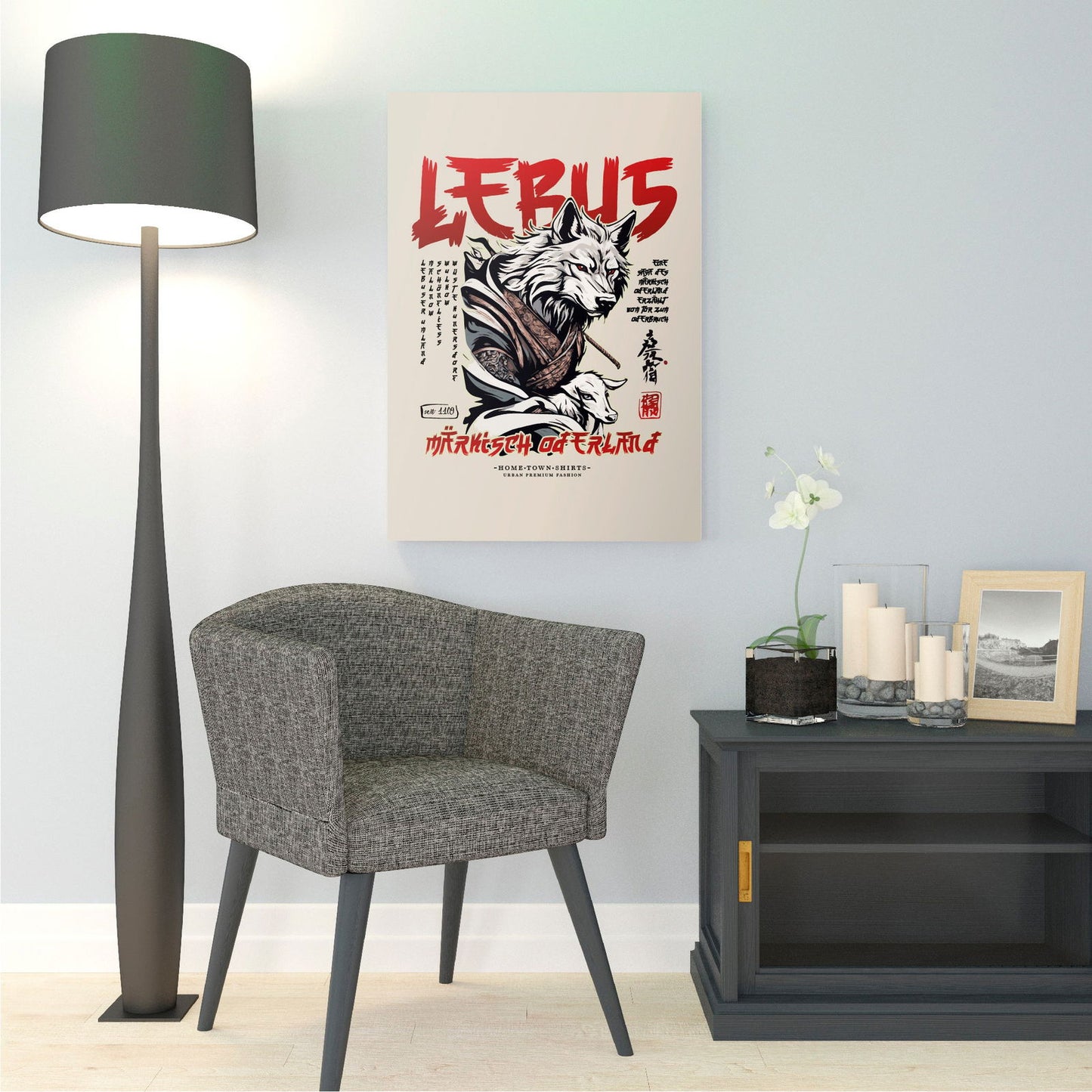 - Lebus - Samurai Edition - Keilrahmen Leinwand - shirtidee.shop - - #tag1# - #tag2# - #tag3# - #tag4#