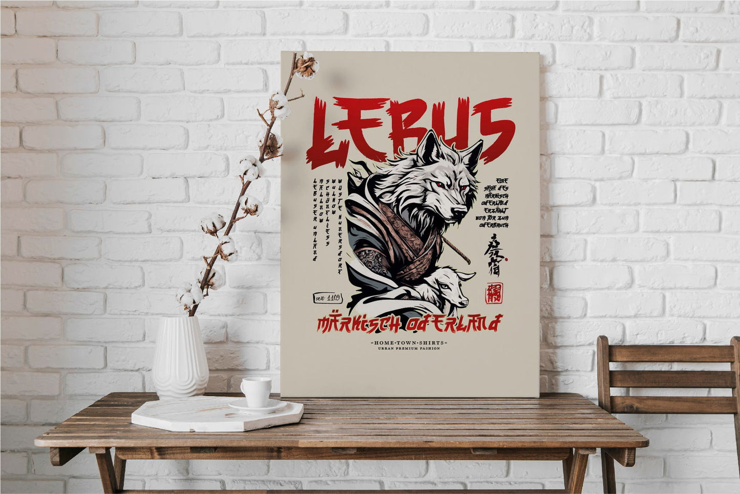 - Lebus - Samurai Edition - Keilrahmen Leinwand - shirtidee.shop - - #tag1# - #tag2# - #tag3# - #tag4#