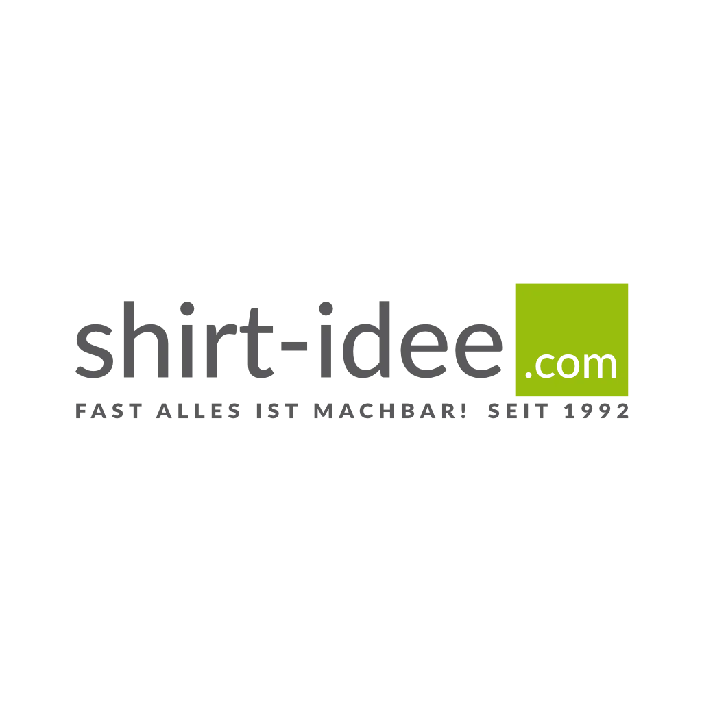 Logo der Dachmarke des Online-Shops - Firma shirt-idee.com mit Slogan Fast alles ist machbar - seit 1992