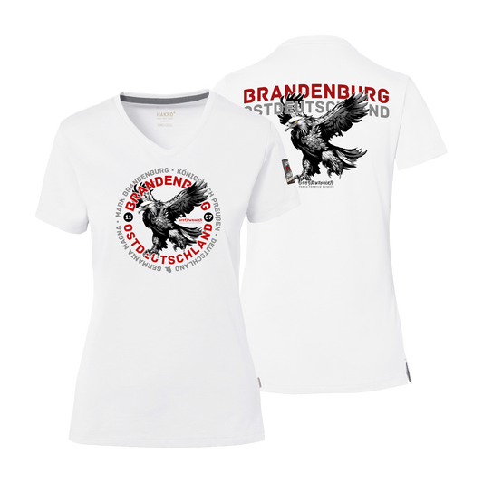 Brandenburg - Cotton Tec Premium Damen Shirt V-Neck