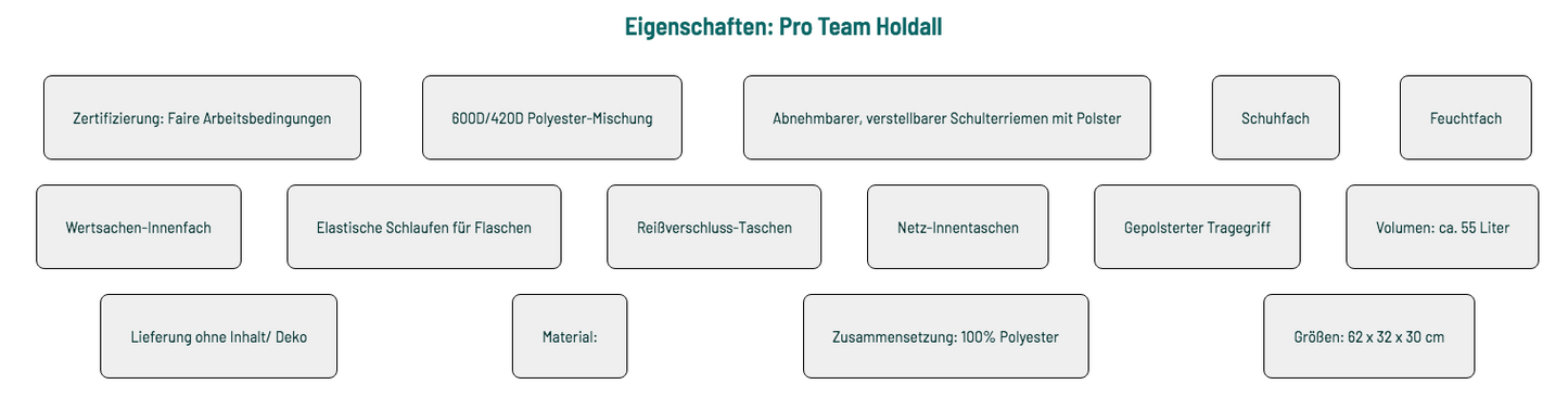 HSV - Teamwear Locker Bag kleine Sporttasche