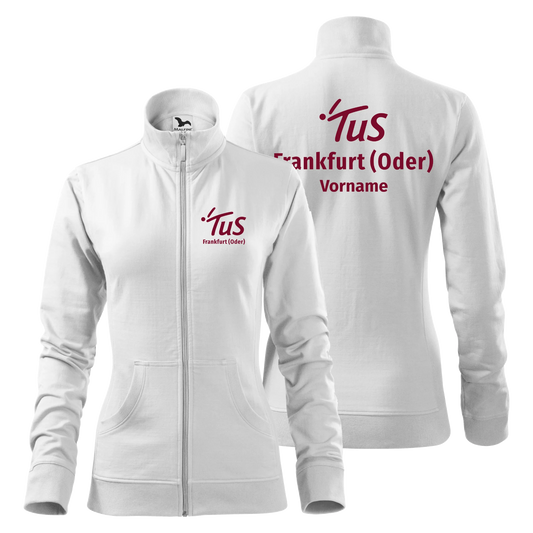 TuS Frankfurt (Oder) - Damen Sweatjacke VIVA - weiß - shirtidee.shop