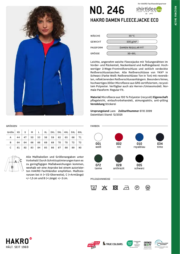 NP - 246 - Damen Fleece Jacke