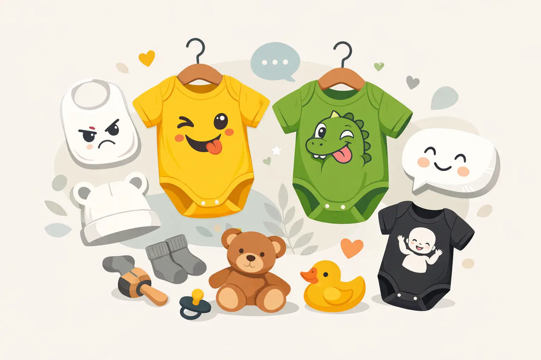 Babytextilien mit frechen Sprüchen, die bleiben