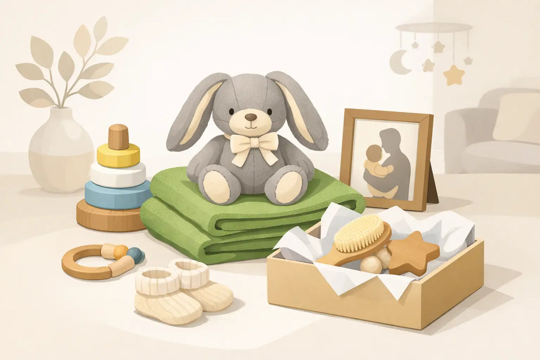 Geschenk für Babybesuch zuhause, das bleibt