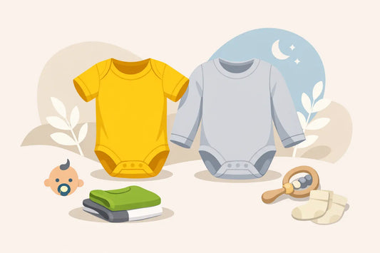 Keine Panik: Kurz- und Langarm-Babybody