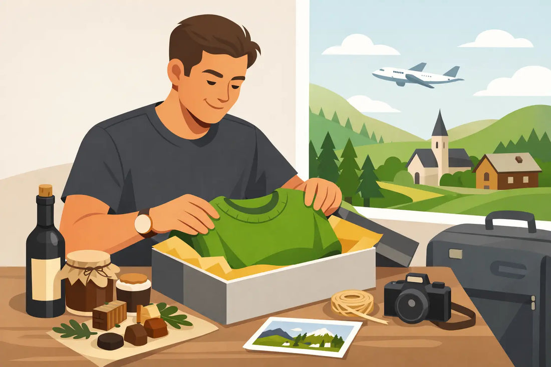 Geschenk für den Heimatbesuch finden, das bleibt