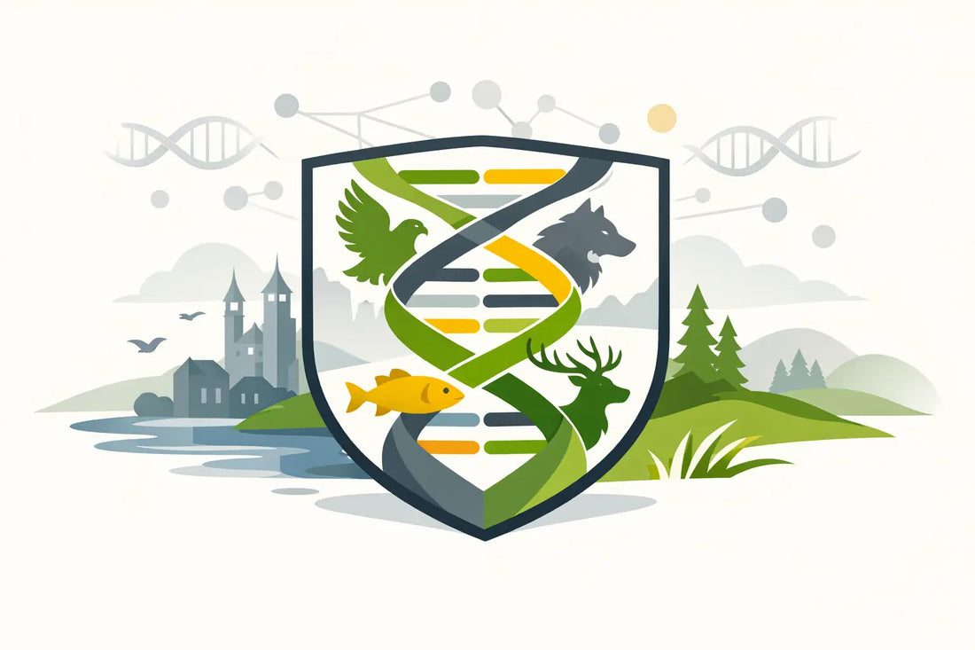 Ein Stadtwappen mit Tiersymbolen als DNA