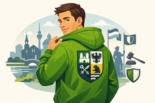 Stadtwappen auf dem Hoodie Bedeutung zeigen