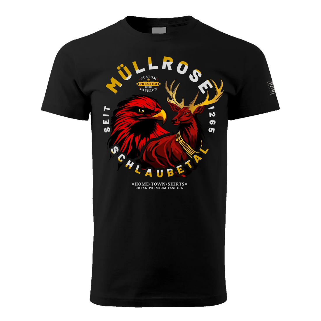 Müllrose Herren T-Shirt mit Stadtwappen | shirt-idee