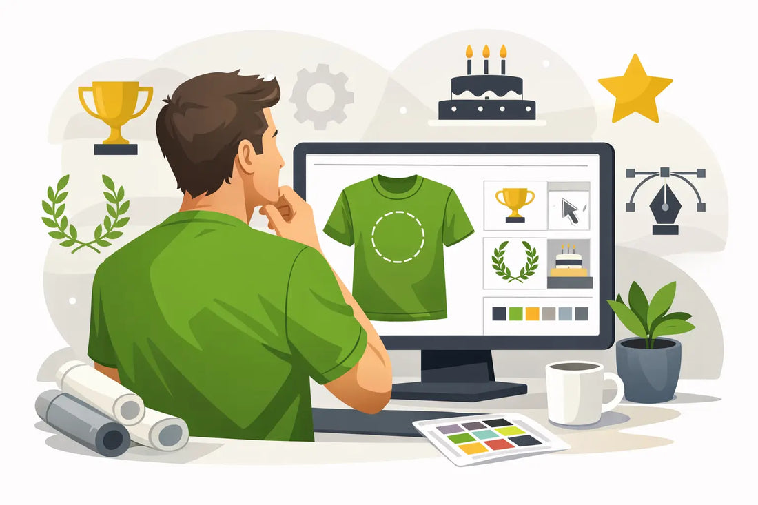Jubiläum Shirts gestalten mit System