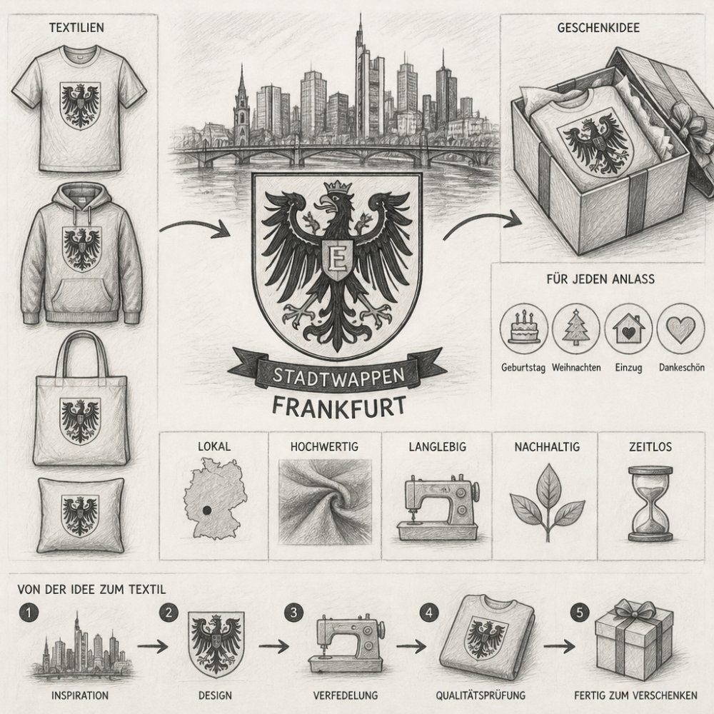 Frankfurter Stadtwappen auf Textilien: Das perfekte Geschenk