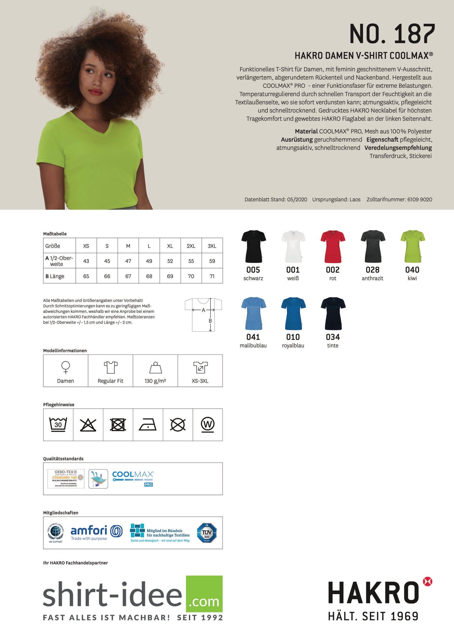 TuS - Damen Coolmax V-Neck Funktionsshirt