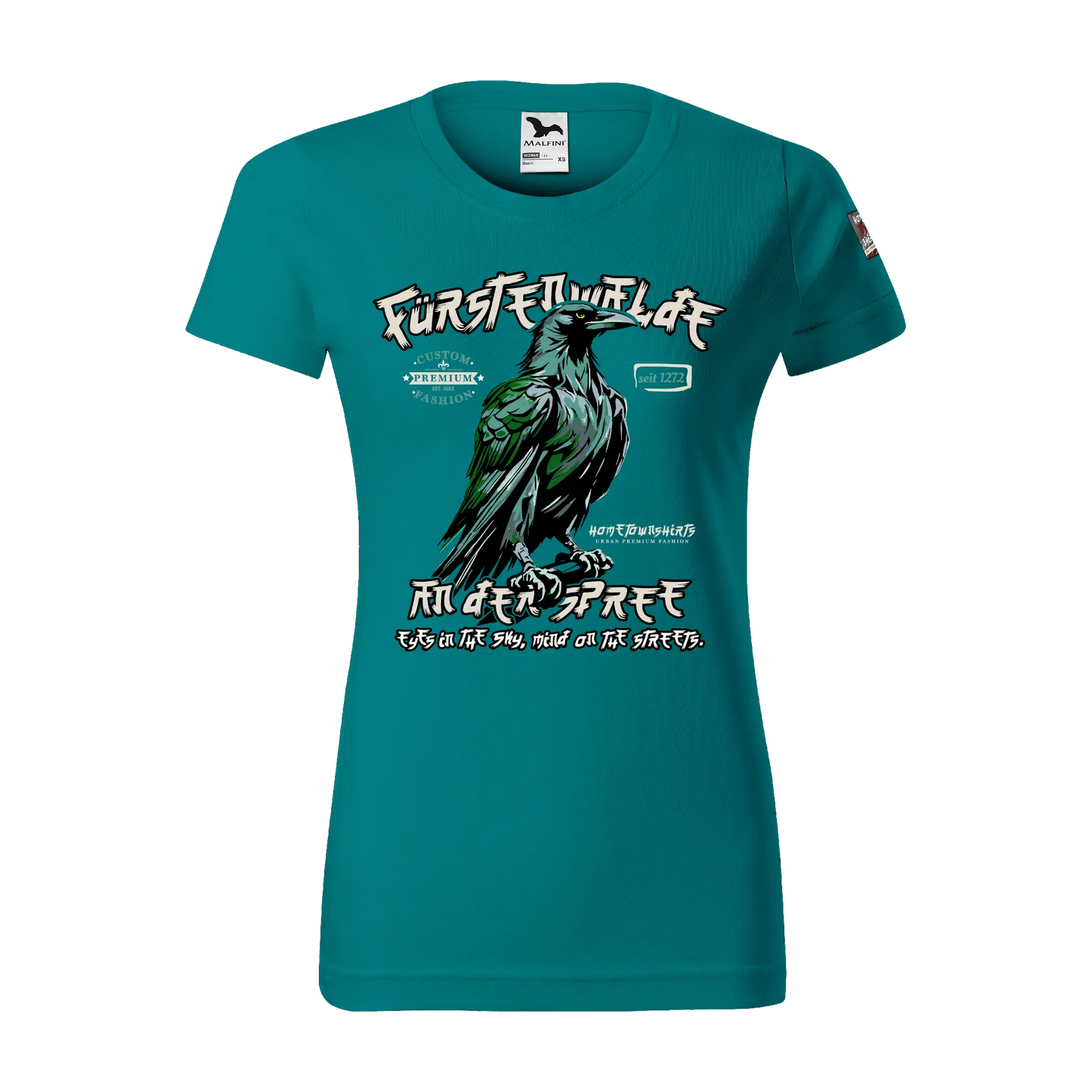 Fürstenwalde Damen T-Shirt - smaragdgruen - hometownshirts.de