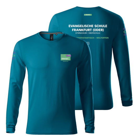 EvS – Brave Langarm T-Shirt mit Schullogo - unisex