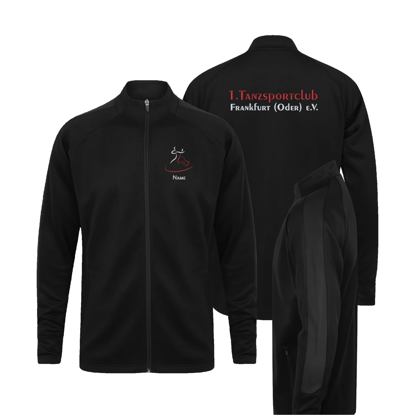 1. TSC FFO - Adults Knitted Tracksuit Top - schwarz - shirtidee.shop