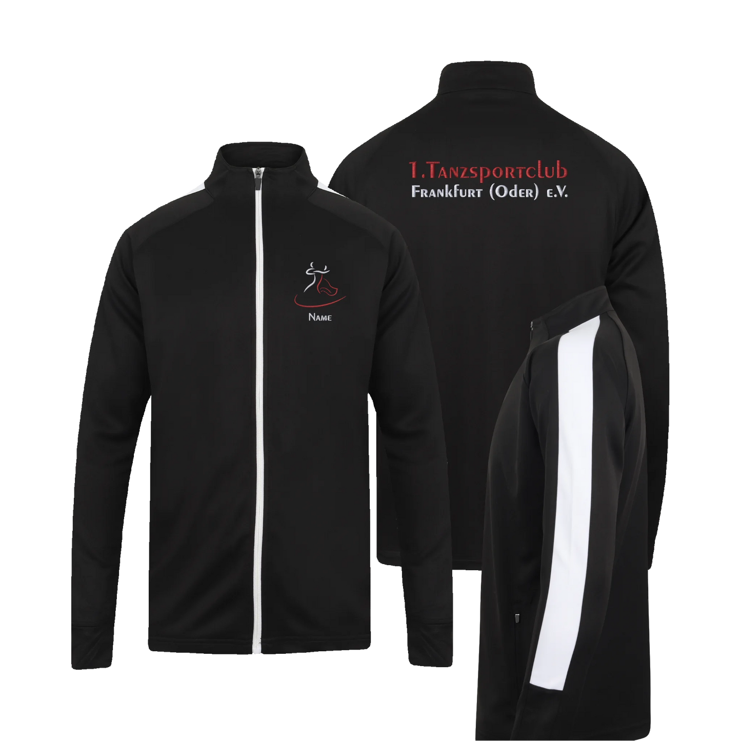 1. TSC FFO - Adults Knitted Tracksuit Top - schwarz/weiß - shirtidee.shop