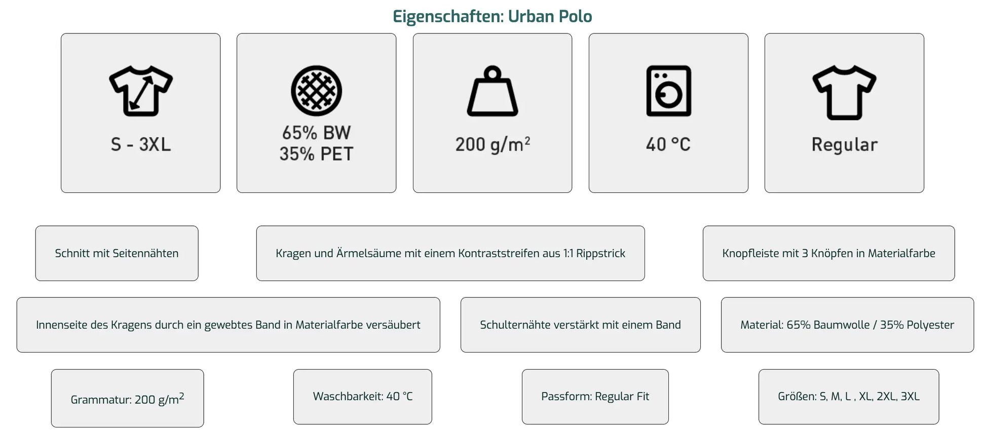 Urban Polo - Eigenschaften - shirtidee.shop