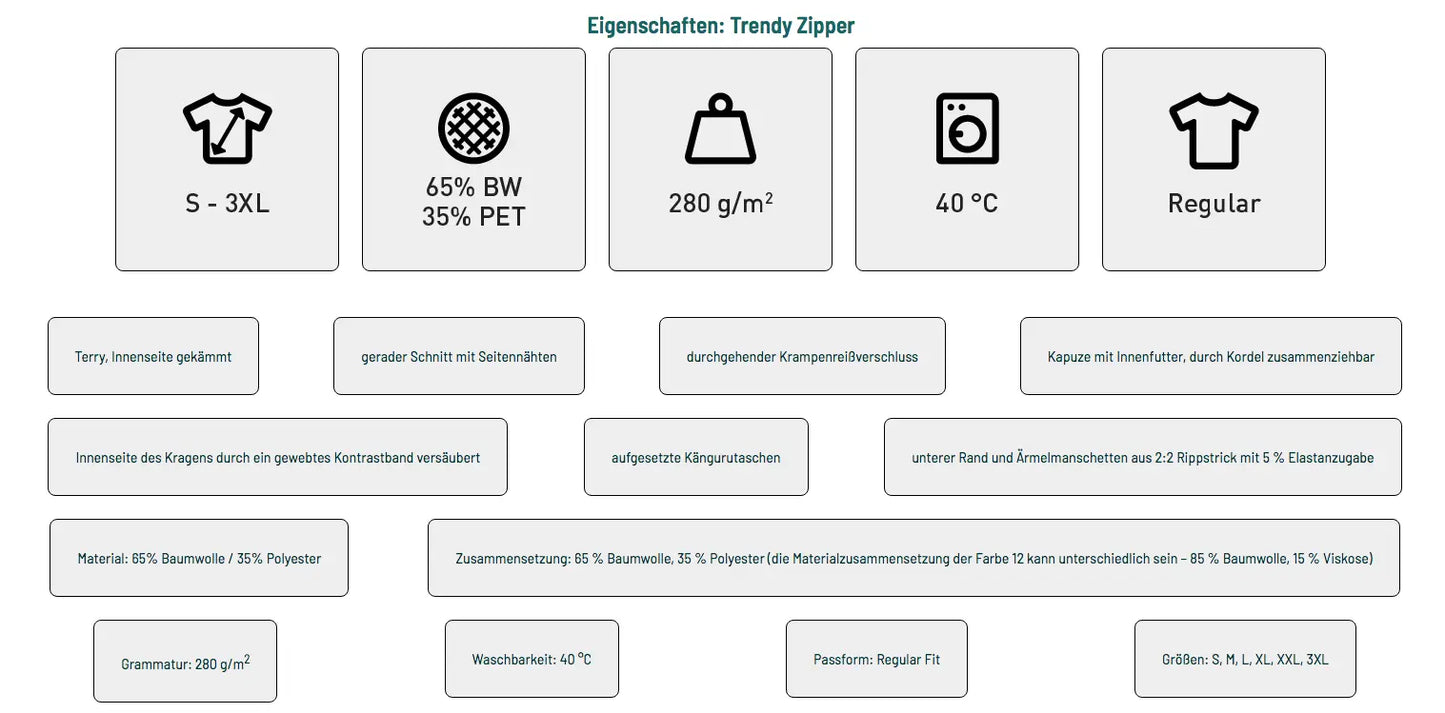 meko Trendy Kapuzen Zipper Erwachsenengrößen - shirtidee.shop