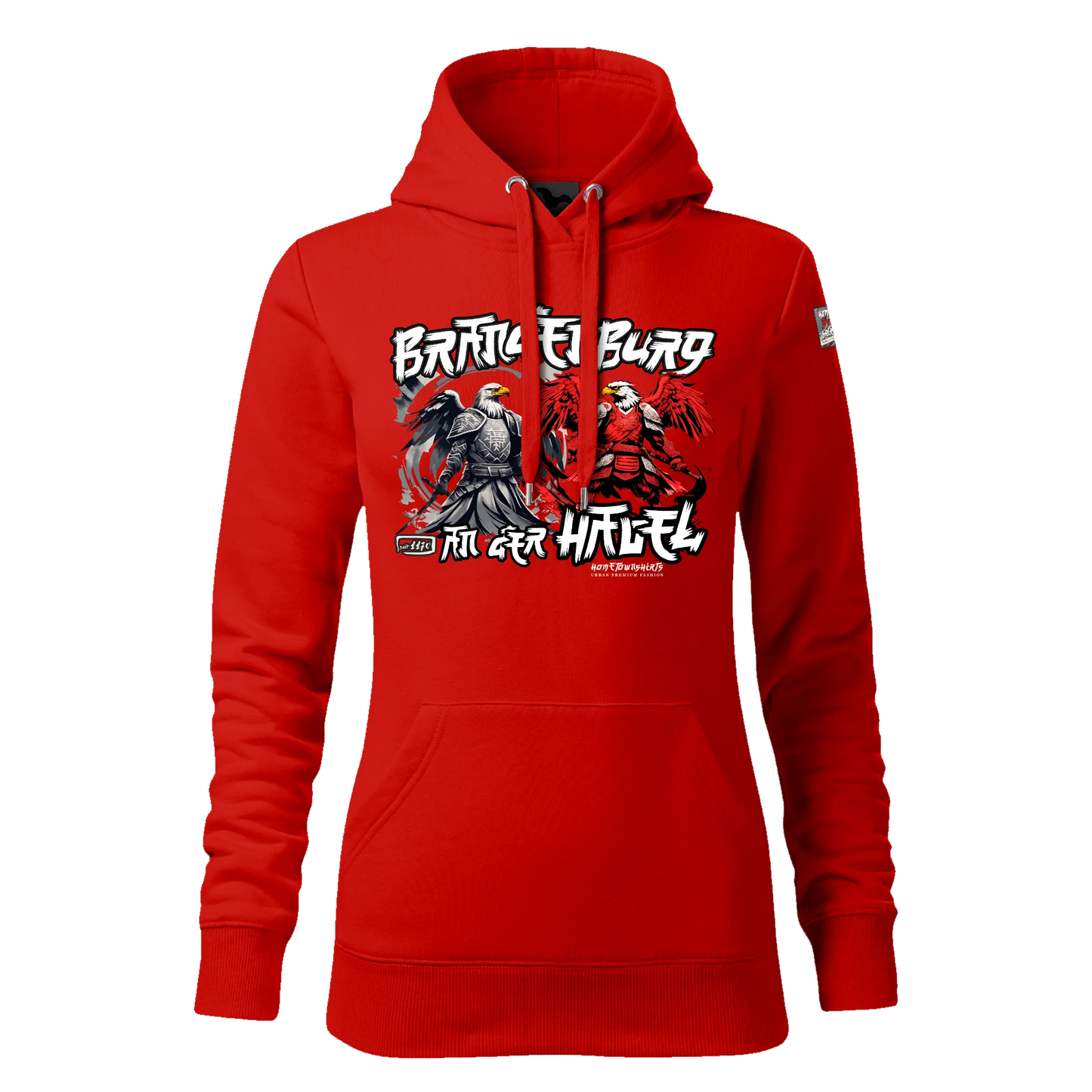 Brandenburg an der Havel - Damen Kapuzenpullover rot