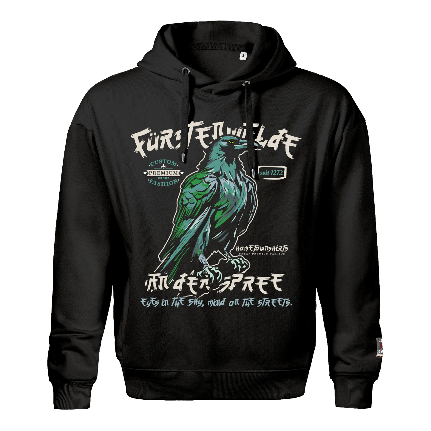 Fürstenwalde Herren Hoody DarkEdition - schwarz - hometownshirts.de