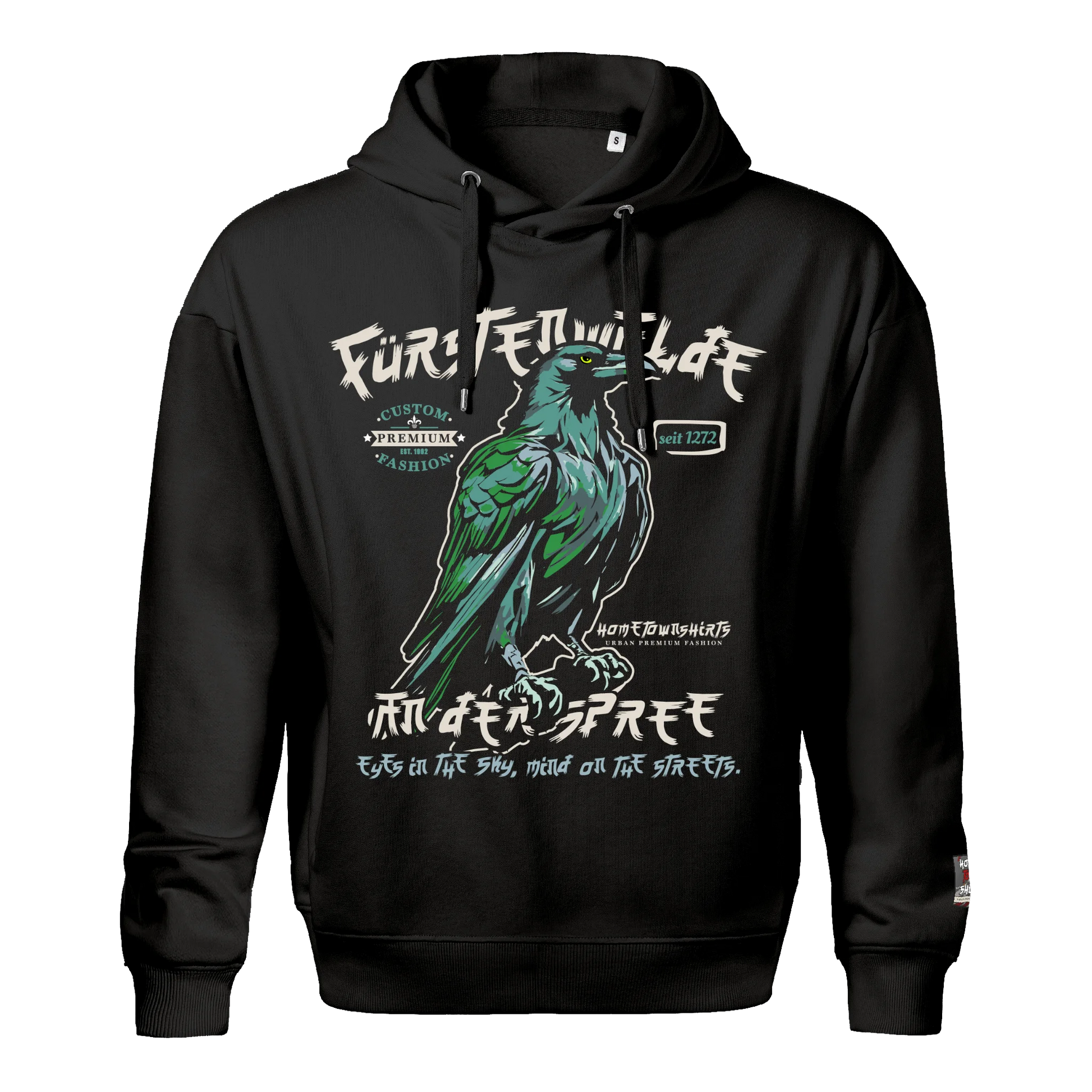 Fürstenwalde Herren Hoody DarkEdition - schwarz - hometownshirts.de