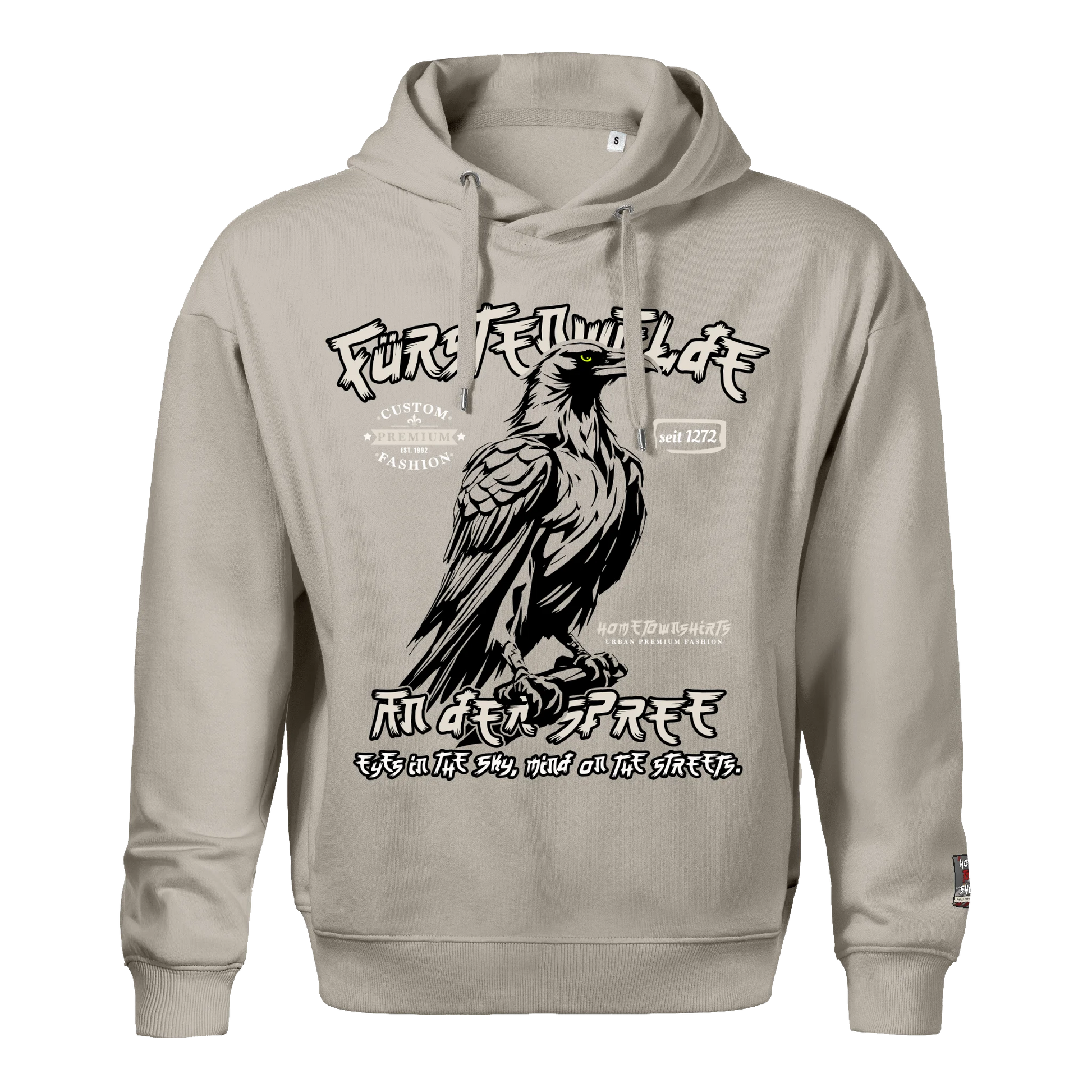 Fürstenwalde Herren Hoody LightEdition - eisgrau - hometownshirts.de