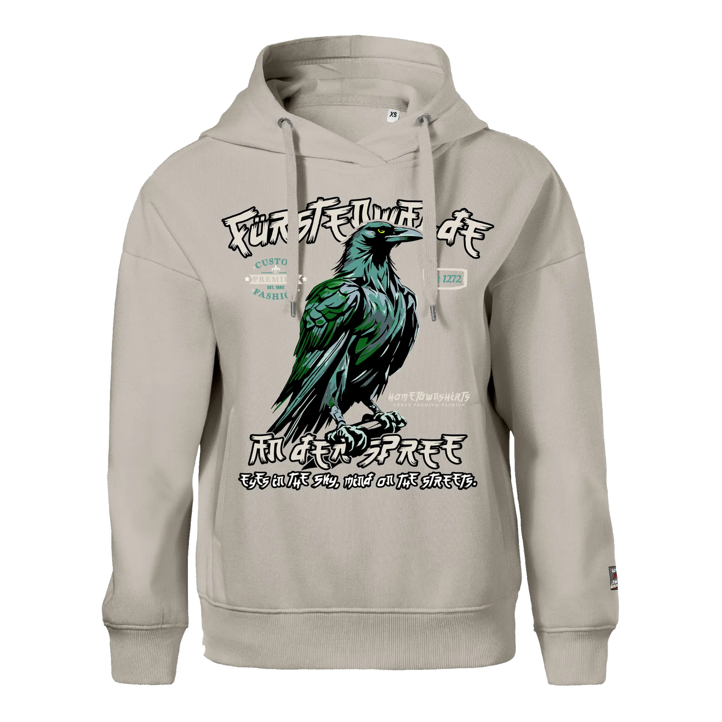 Fürstenwalde Damen Hoody - eisgrau  hometownshirts.de