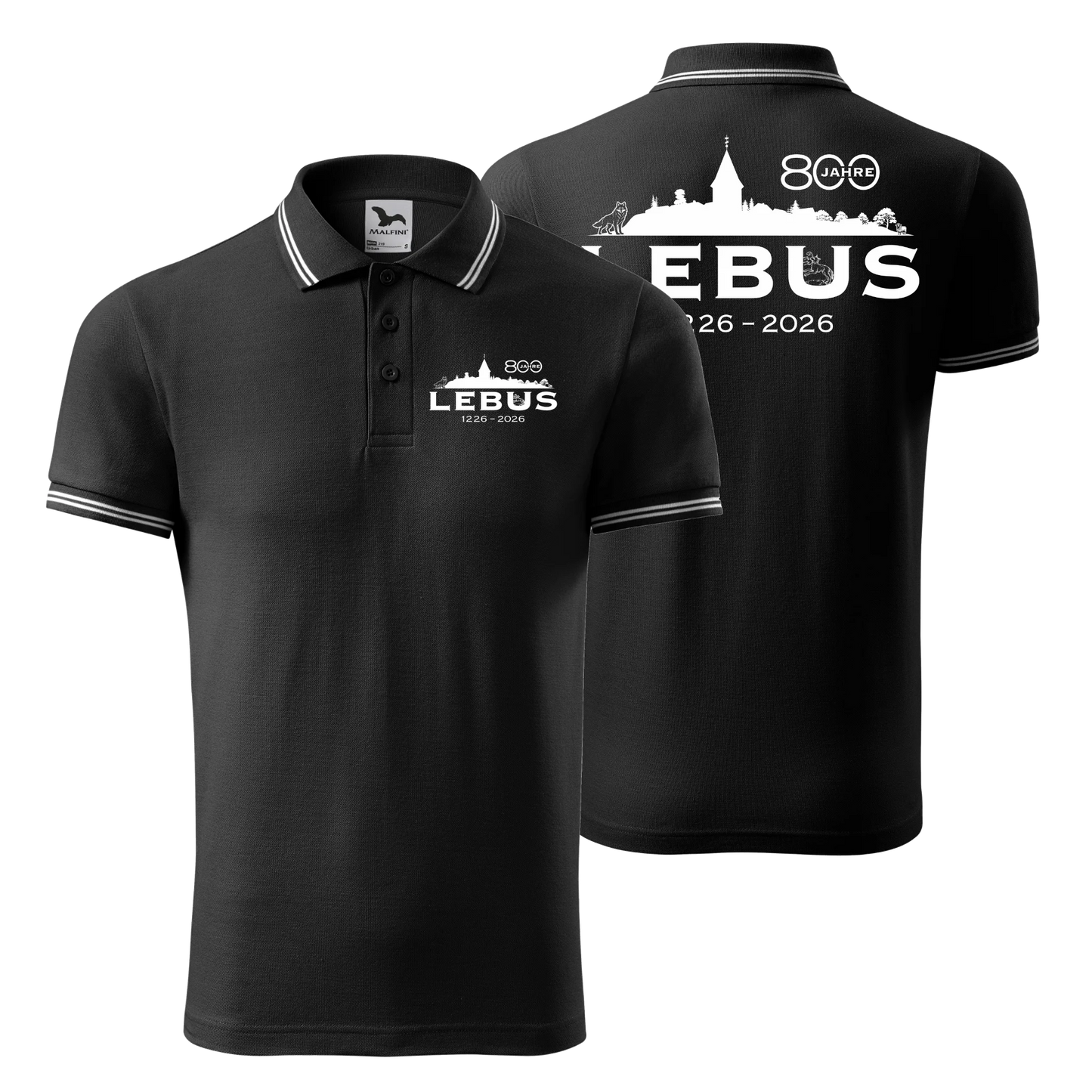 800 Jahre Lebus - Urban Polo - schwarz - shirtidee.shop