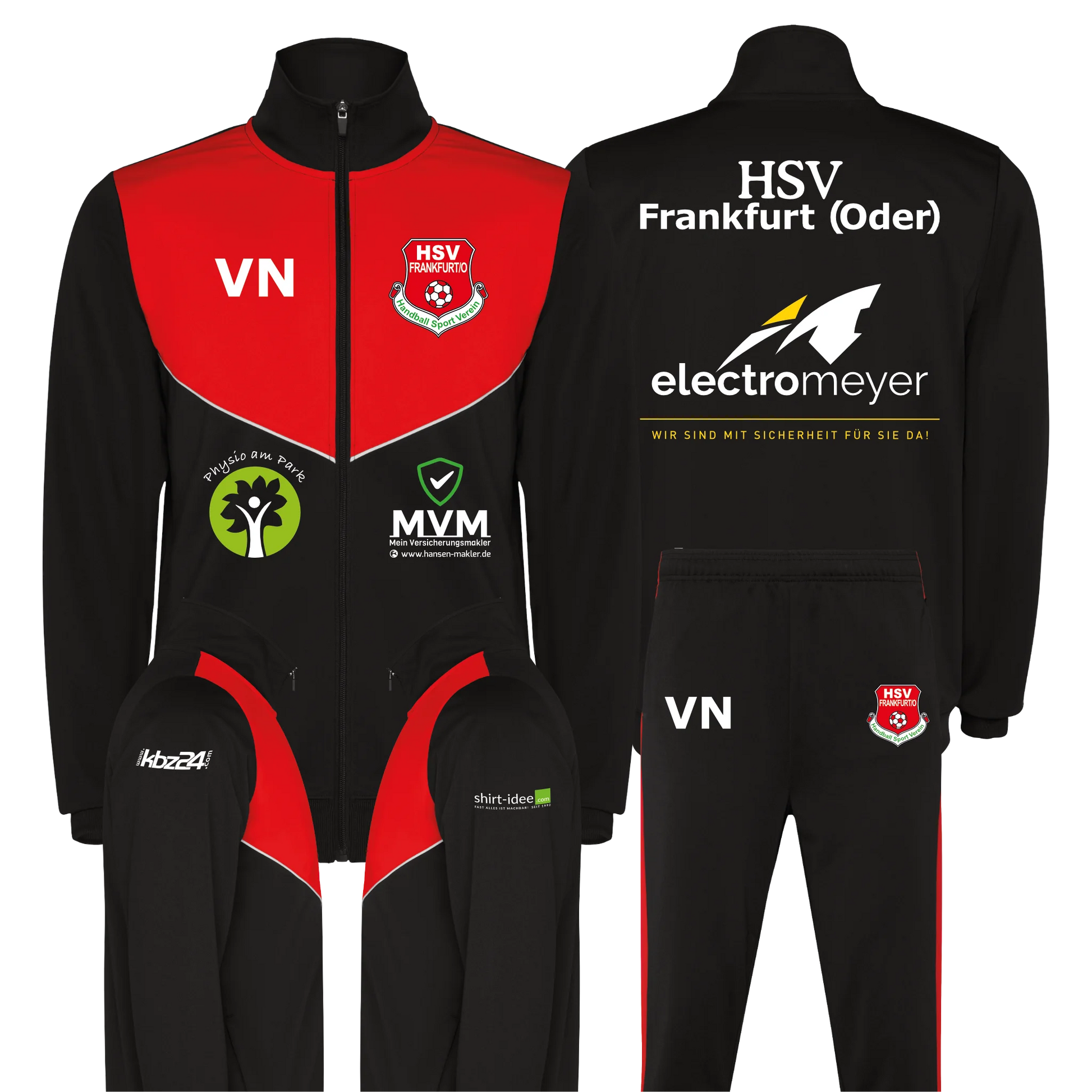 HSV - Trainingsanzug mit Sponsoren - für Erwachsene - dünnerer Stoff - shirtidee.shop