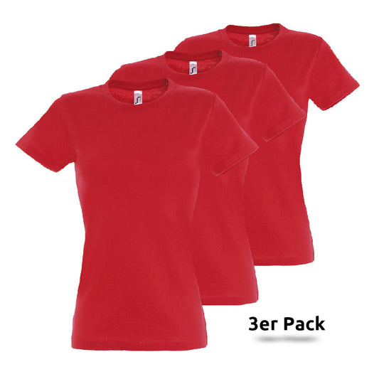  - Basic Imperial Women 3erPack T-Shirts - RedLine, Baumwolle, versch. Farben - shirtidee.shop -  - #tag1# - #tag2# - #tag3# - #tag4#
