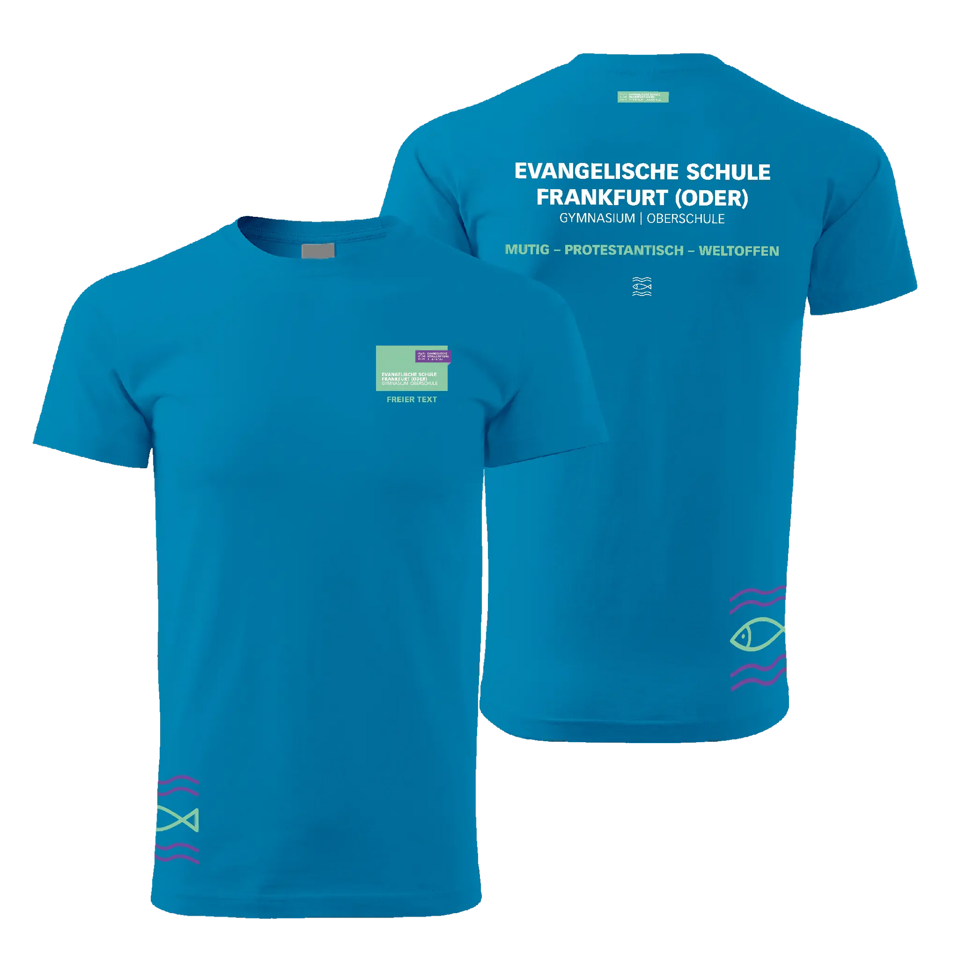EvS - Schul T-Shirt unisex - klassisch - shirtidee.shop