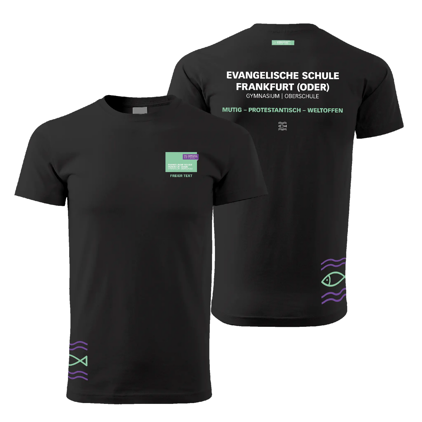 EvS - Schul T-Shirt unisex - klassisch - shirtidee.shop