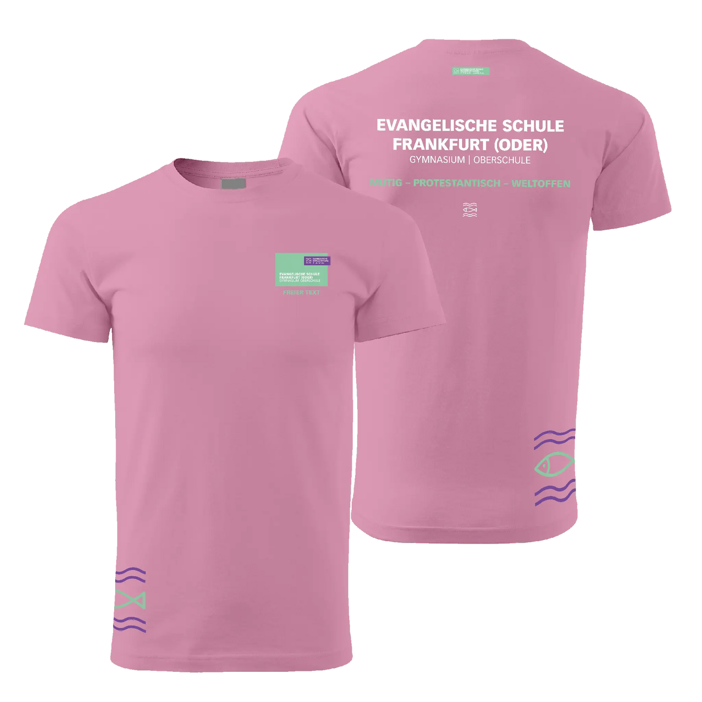 EvS - Schul T-Shirt unisex - klassisch - shirtidee.shop