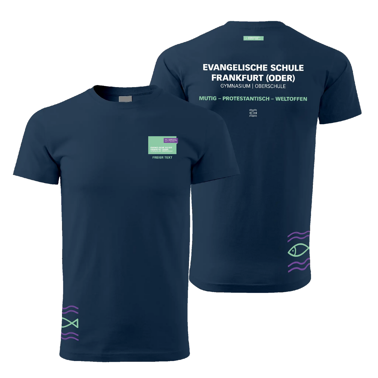 EvS - Schul T-Shirt unisex - klassisch - shirtidee.shop