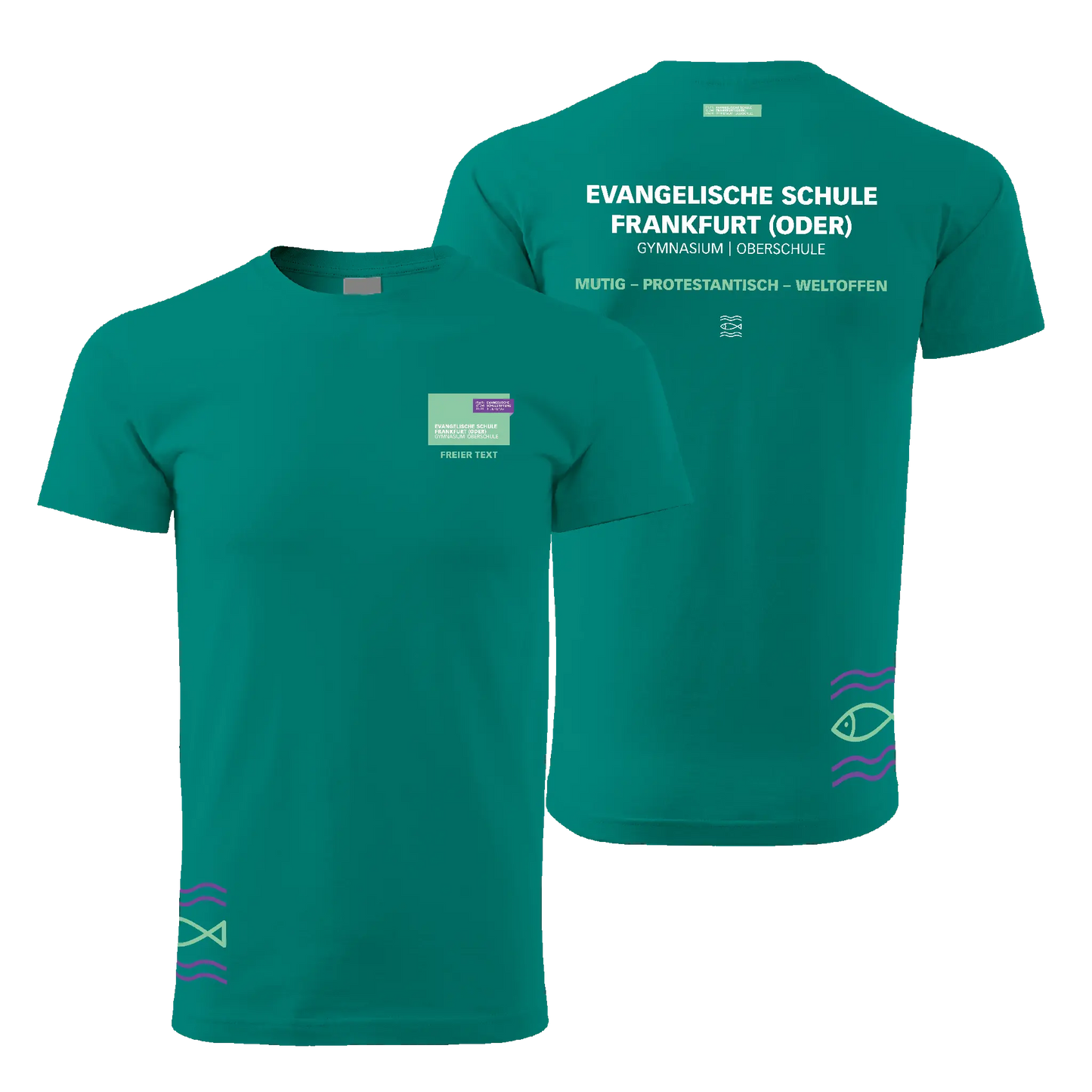 EvS - Schul T-Shirt unisex - klassisch - shirtidee.shop