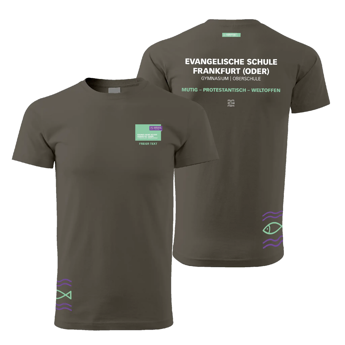 EvS - Schul T-Shirt unisex - klassisch - shirtidee.shop