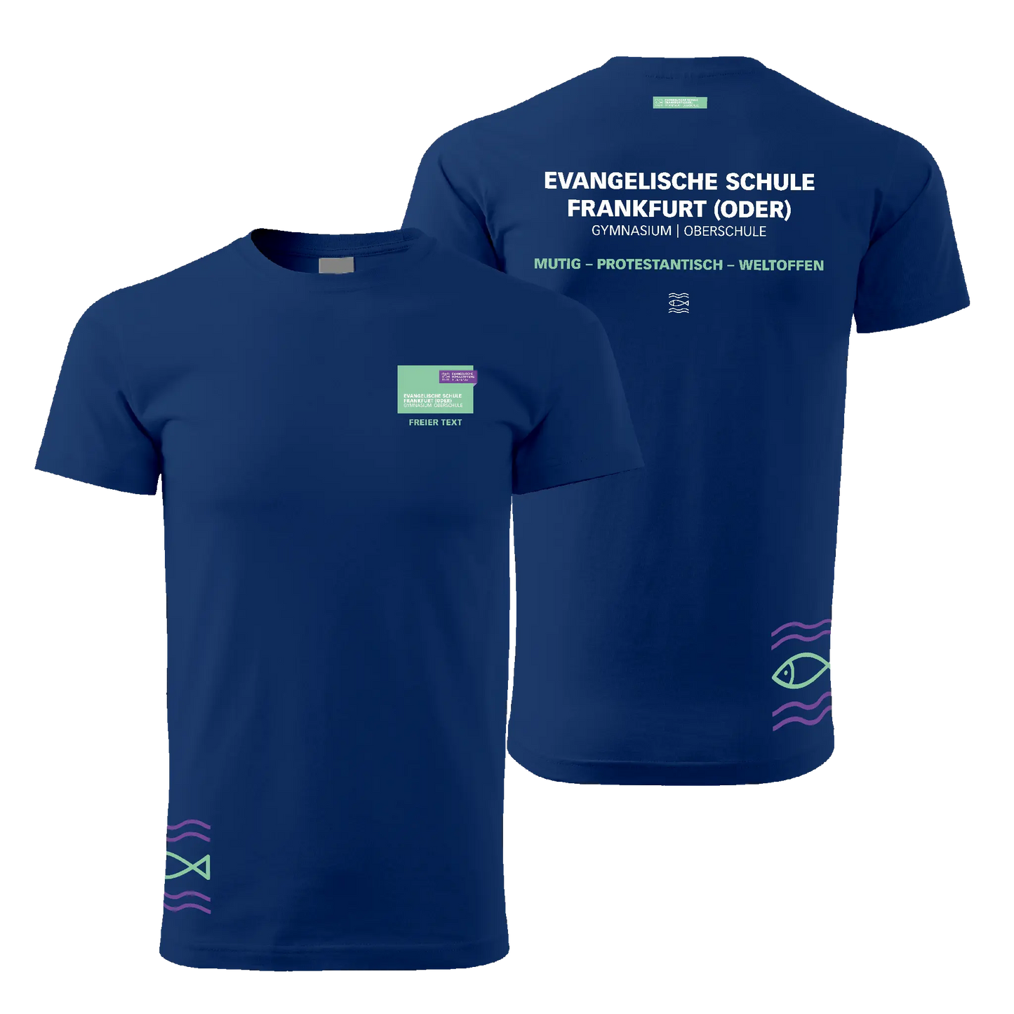 EvS - Schul T-Shirt unisex - klassisch - shirtidee.shop